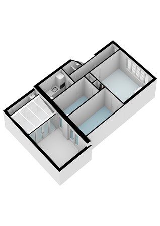 Plattegrond - Lijnbaansgracht 188H, 1016 XA Amsterdam - Lijnbaansgracht 188 - Amsterdam  - Begane Grond - 3D_2.jpg